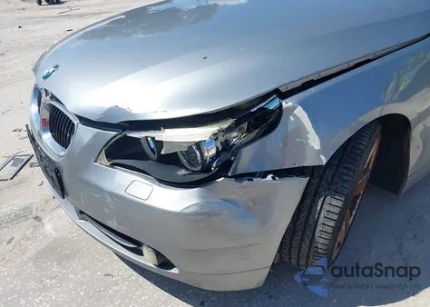 2007 BMW 530I из США, поврежденный, VIN WBANE73587CM57491